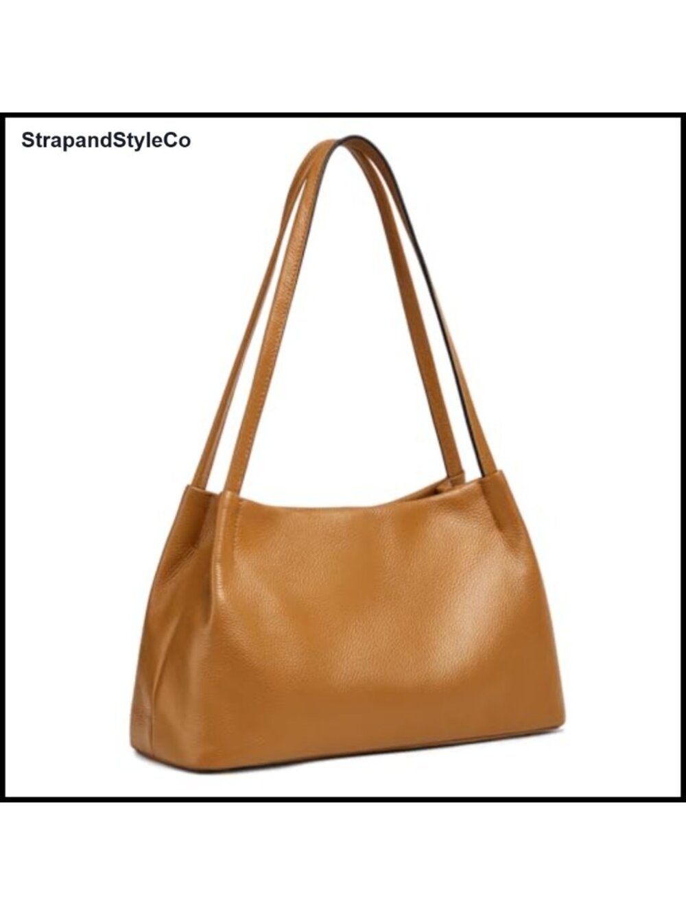 Genuine Leather Hobo Bag Soft Top Grain Cowhide Shoulder Purse